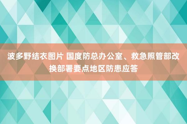 波多野结衣图片 国度防总办公室、救急照管部改换部署要点地区防患应答