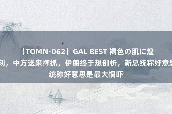 【TOMN-062】GAL BEST 褐色の肌に煌く汗 病笃时刻，中方送来撑抓，伊朗终于想剖析，新总统称好意思是最大恫吓